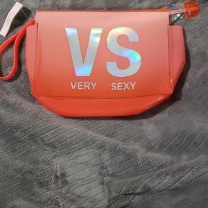 Victoria's Secret Clear Orange Swimsuit Bag NWT